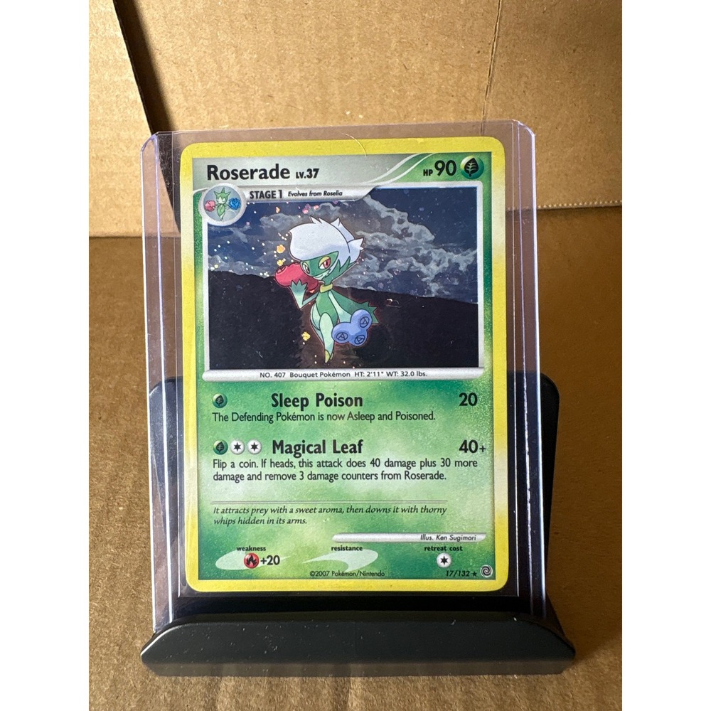 Pokemon Roserade 17/132 Diamond & Pearl Holo Rare 2007 Card